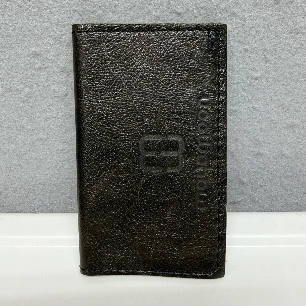 Mayamoon Leather Minimalist Business Card Holder Wallet Slim Brown Card Case